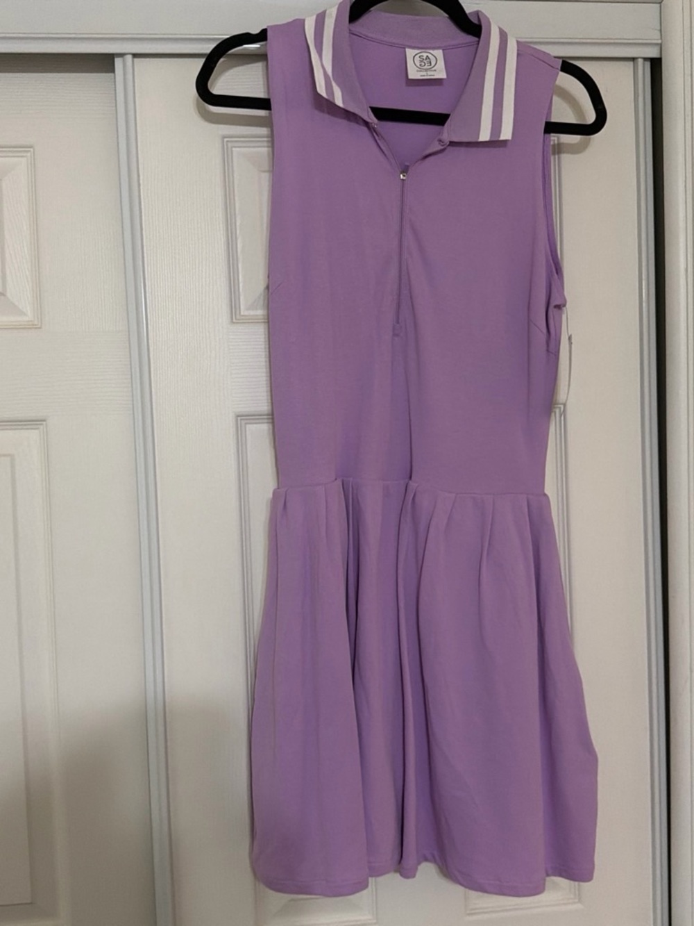 S&A Lilac Strapless Dress with Collar